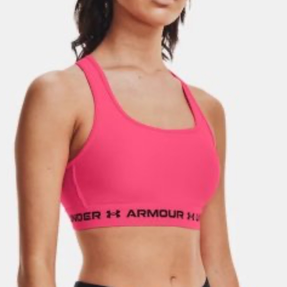 Under Armour Women's Small neon pink and black Sports bra